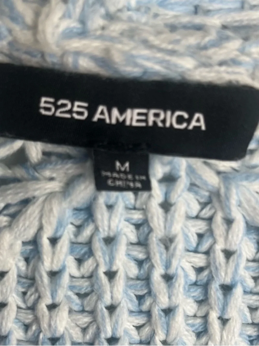 525 America Multicolor Knit Cardigan Open Front Sweater